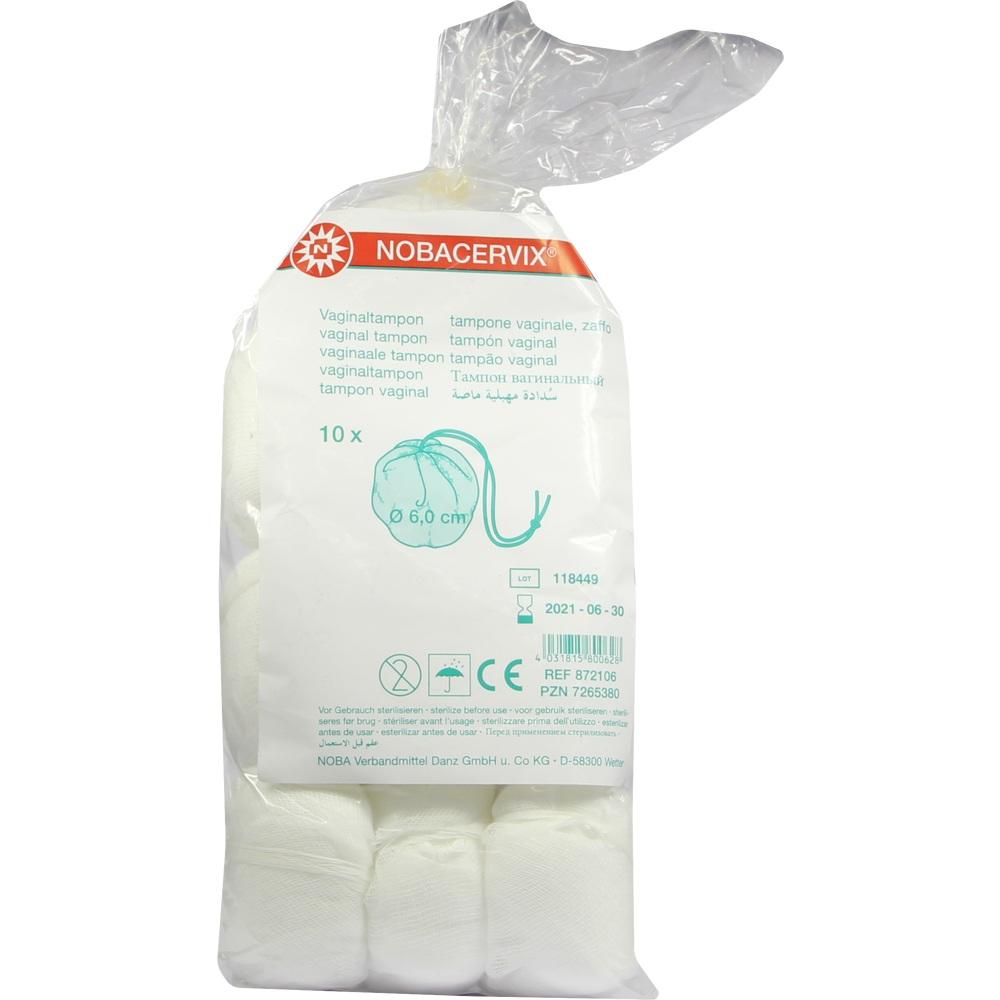 NOBACERVIX Vaginaltampon 6 cm 10 St Tampon