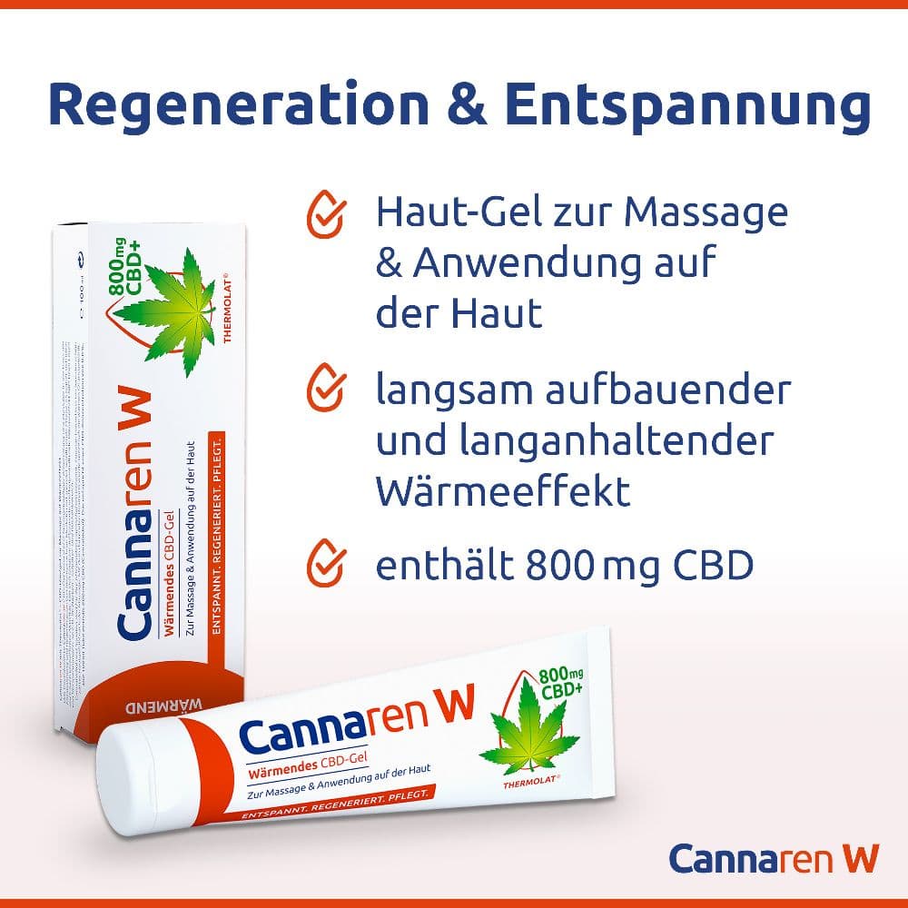 Cannaren CANNABIS Wärmendes CBD Muskel- und Gelenkgel 100 ml Gel