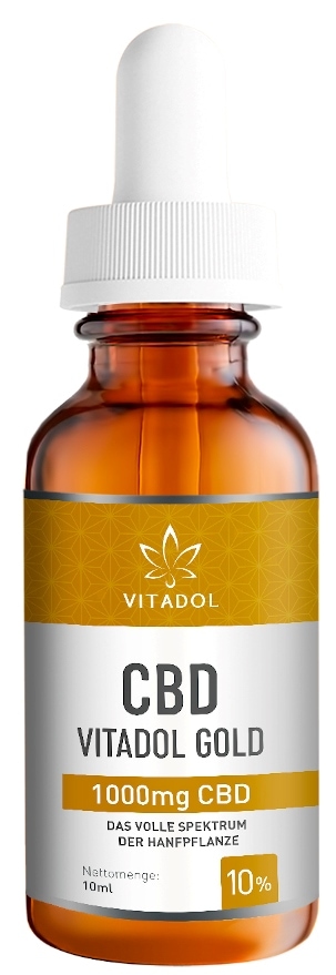 VITADOL GOLD CBD 10% Kosmetisches Mundöl 10 ml Öl