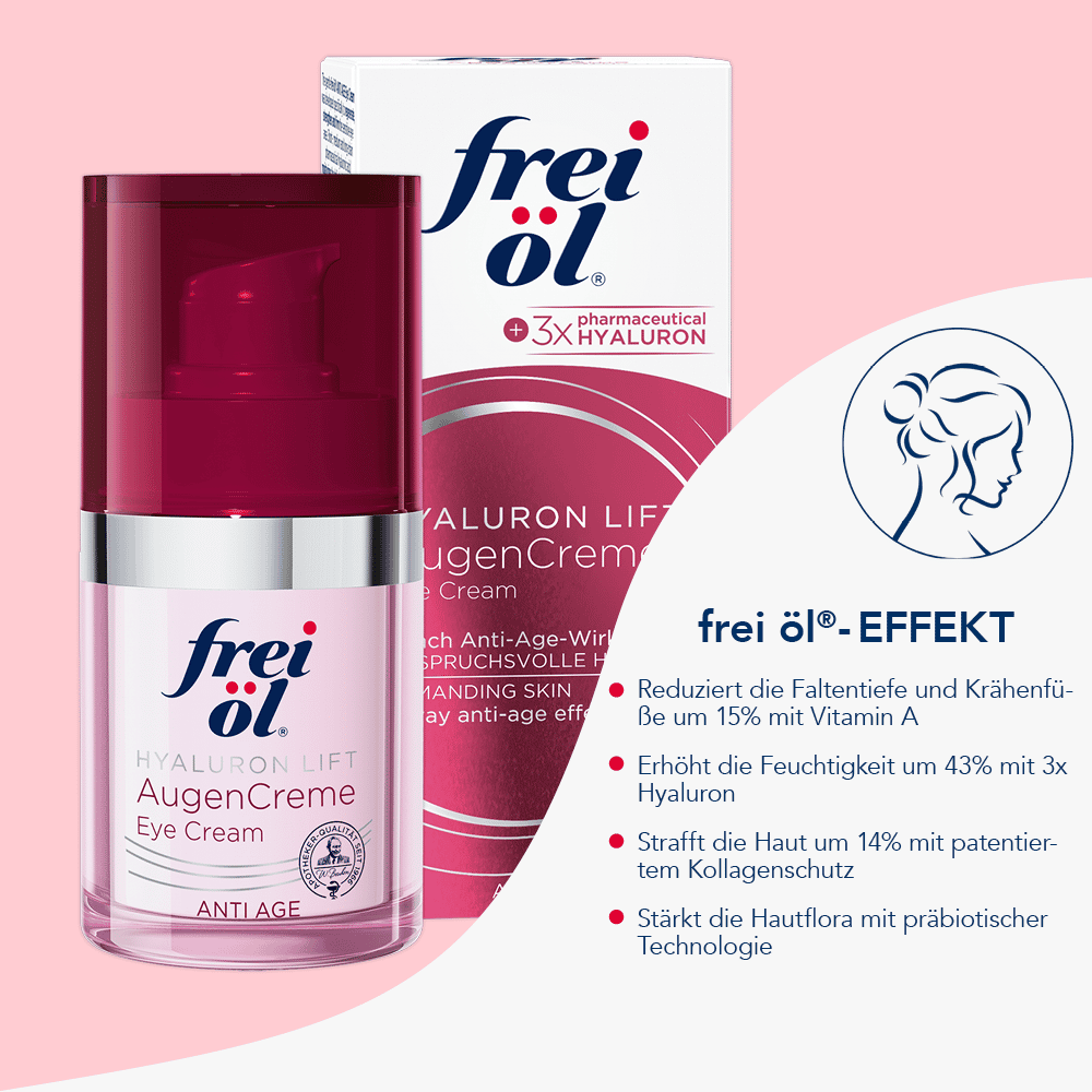 frei öl Anti-Age Hyaluron Lift AugenCreme 15 ml Creme
