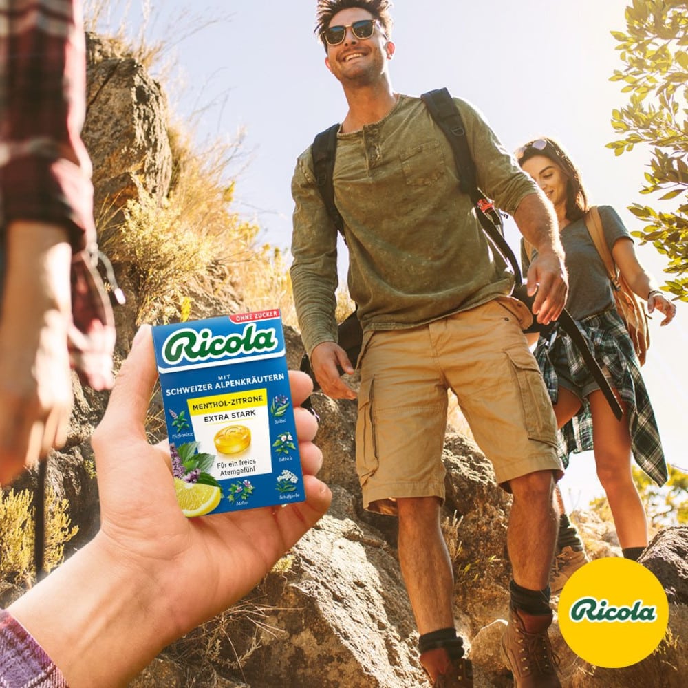 Ricola OHNE ZUCKER MENTHOL-ZITRONE EXTRA STARK 50 g Bonbons