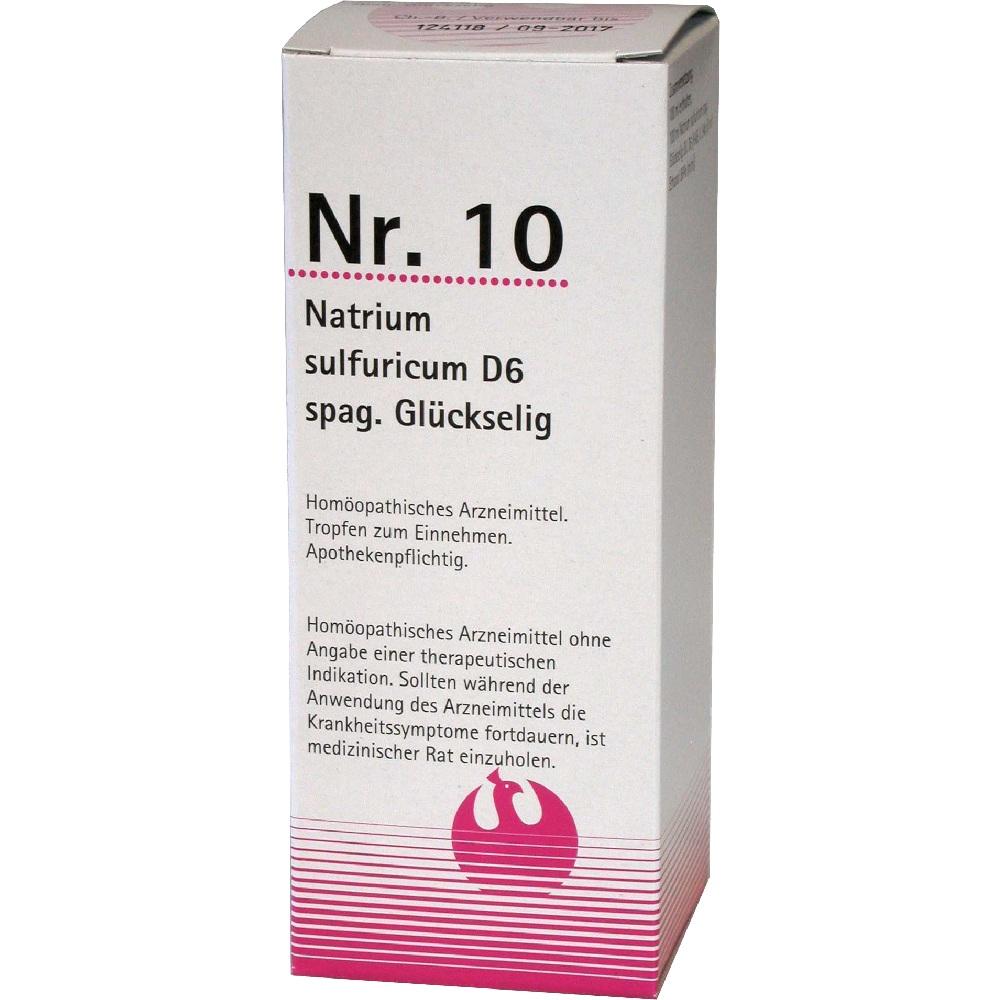 NR.10 Natrium sulfuricum D 6 spag.Glückselig 100 ml Tropfen