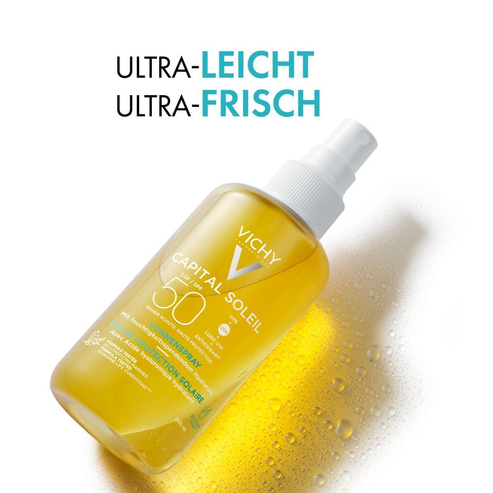 VICHY IDEAL Soleil Sonnenspray + Hyaluron LSF 30  200 ml Spray