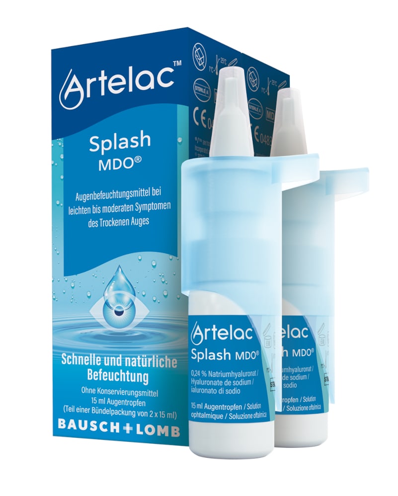 Artelac Splash MDO Augentropfen für trockene Augen 2X15 ml Augentropfen