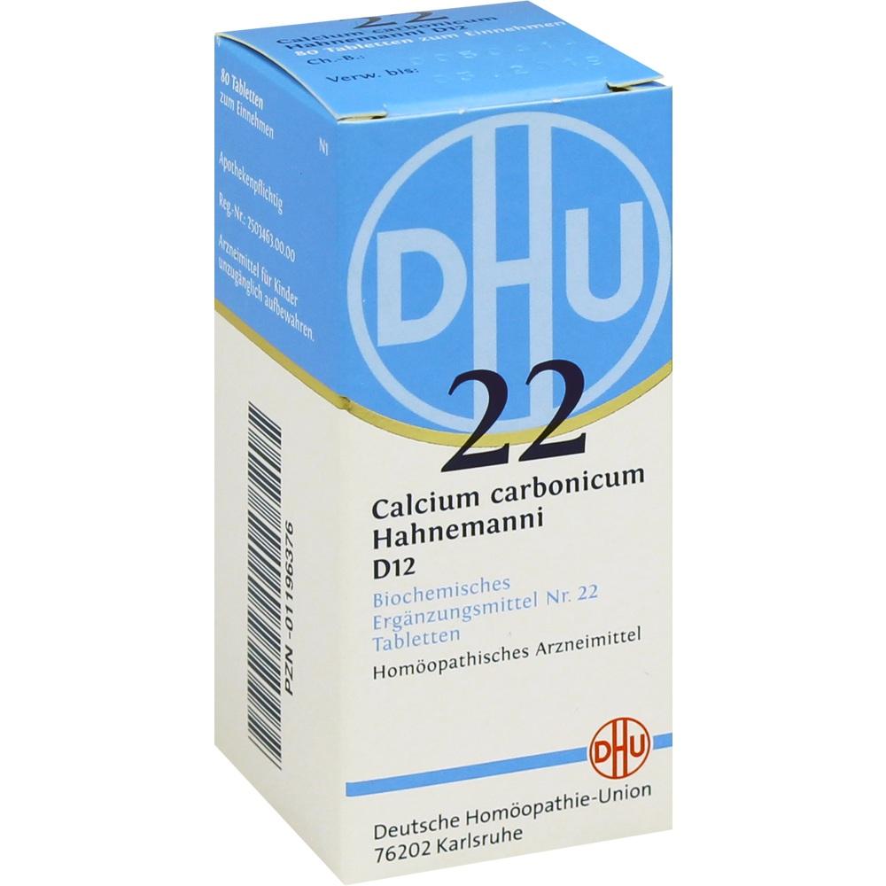 DHU Schüssler-Salz Nr. 22 Calcium carbonicum D 12 Tabletten 80 St Tabletten
