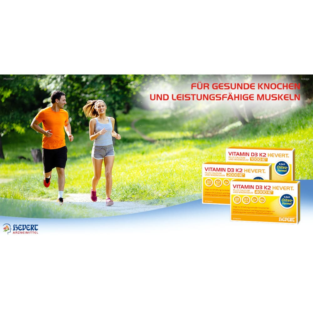 VITAMIN D3 K2 HEVERT 4000 I.E. 60 St Kapseln