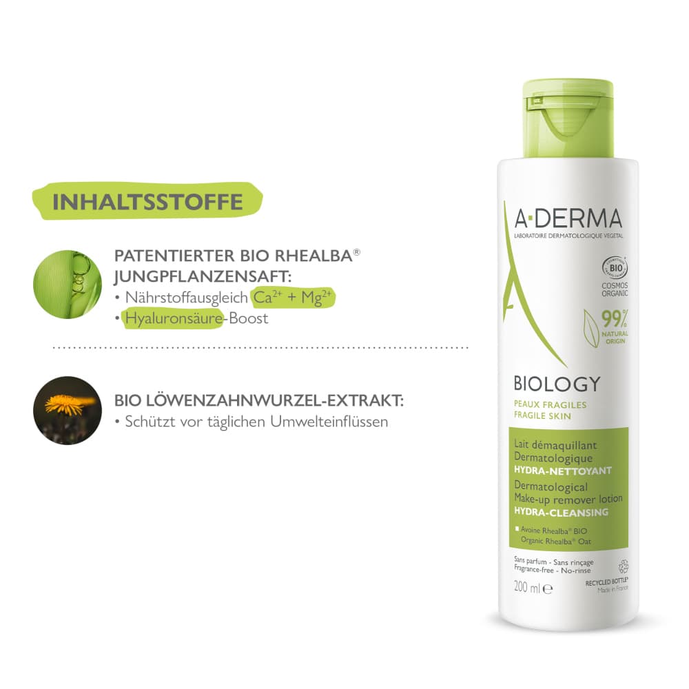 A-DERMA BIOLOGY  Make-up Entfernungslotion 200 ml Lotion