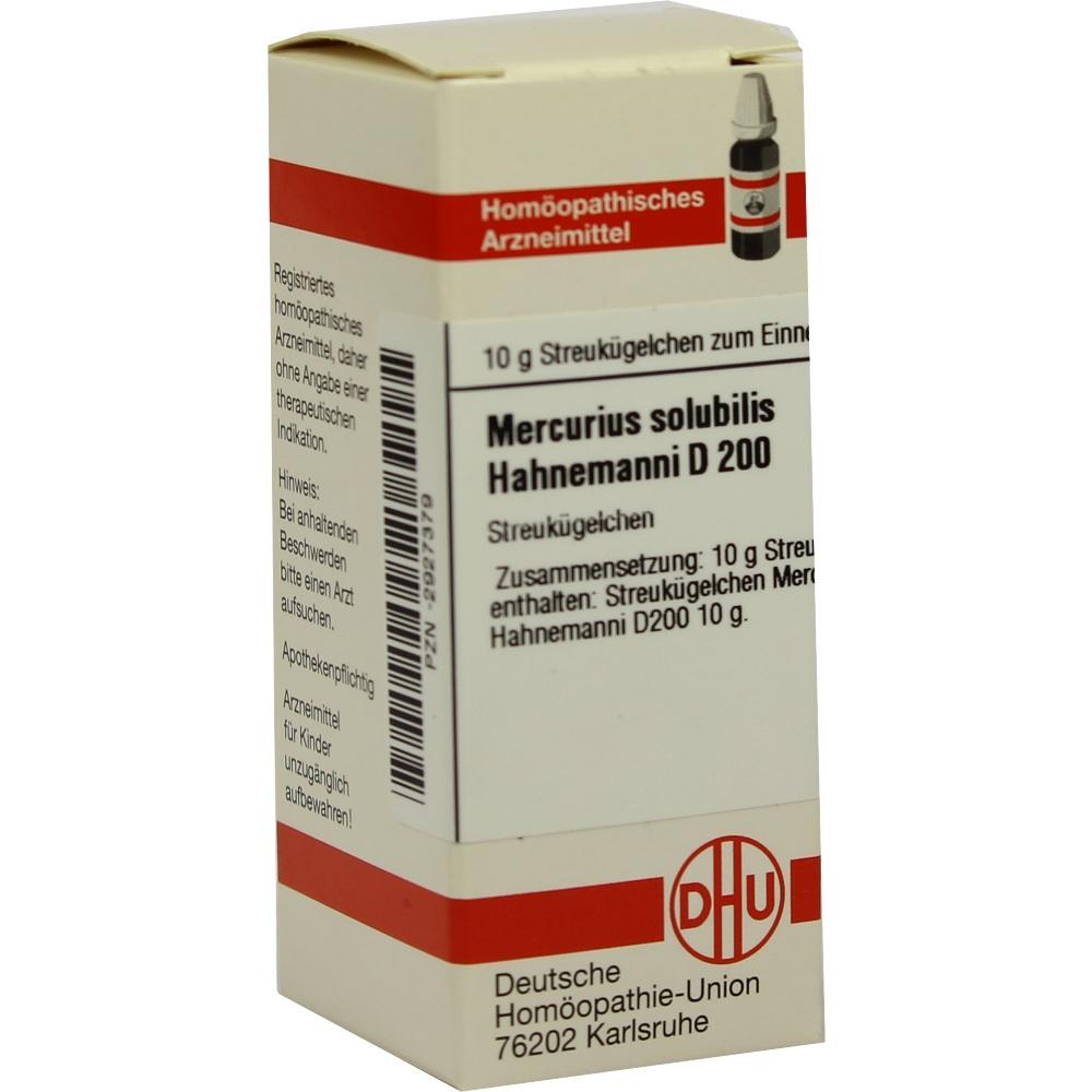 MERCURIUS SOLUBILIS Hahnemanni D 200 Globuli 10 g Globuli