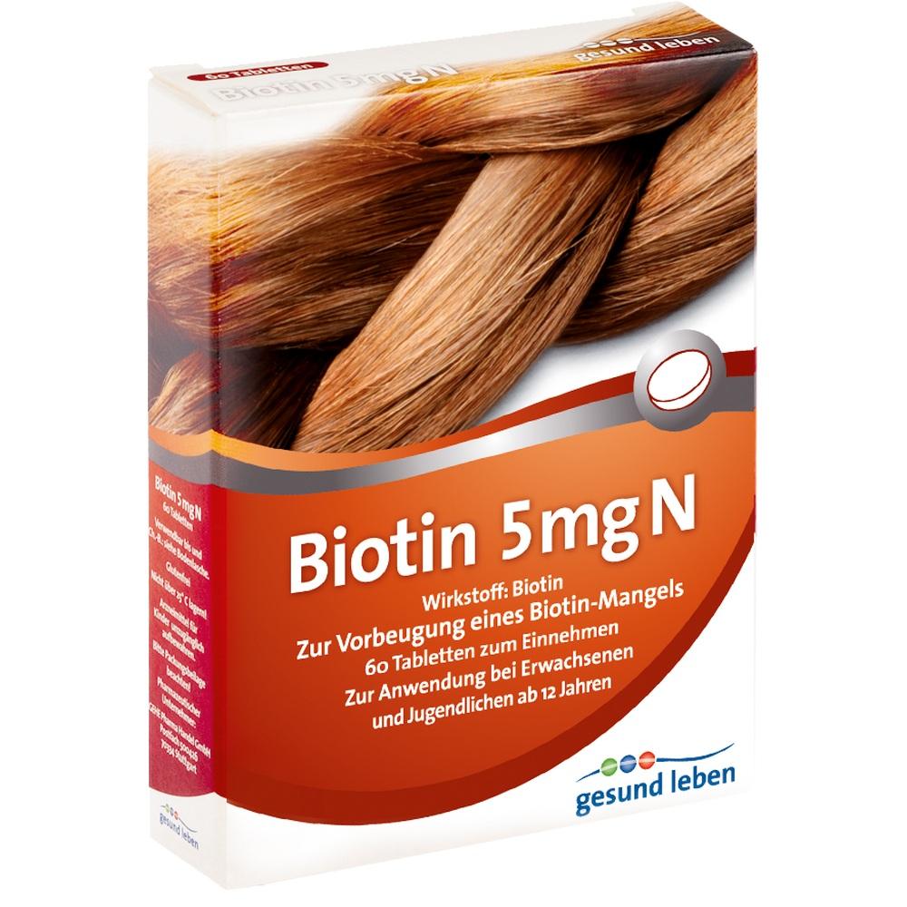 GESUND LEBEN Biotin 5 mg N  60 St Tabletten