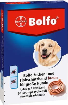 Bolfo Flohschutzband braun für große Hunde 1 St Halsband