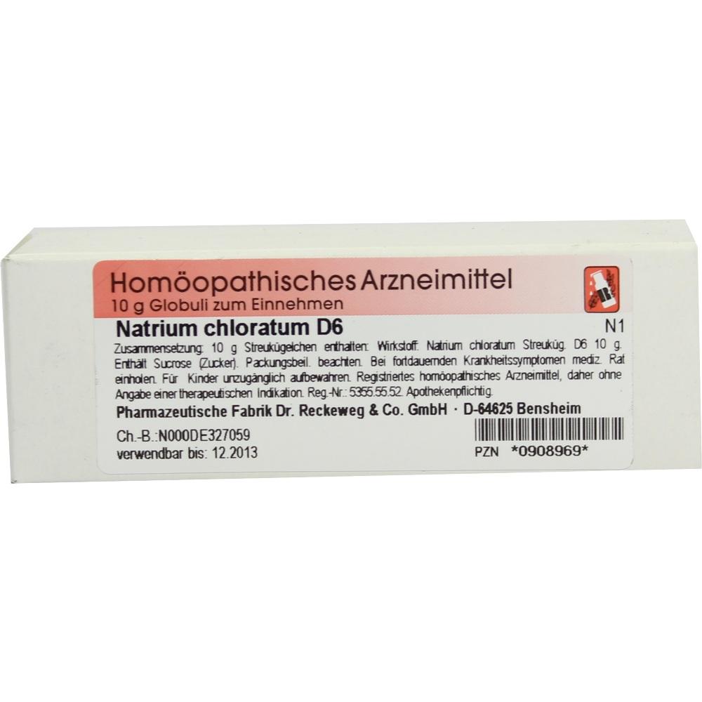 NATRIUM CHLORATUM D 6 Globuli 10 g Globuli