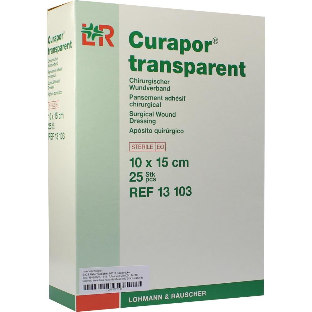 CURAPOR Wundverband steril transparent 10x15 cm 25 St Verband