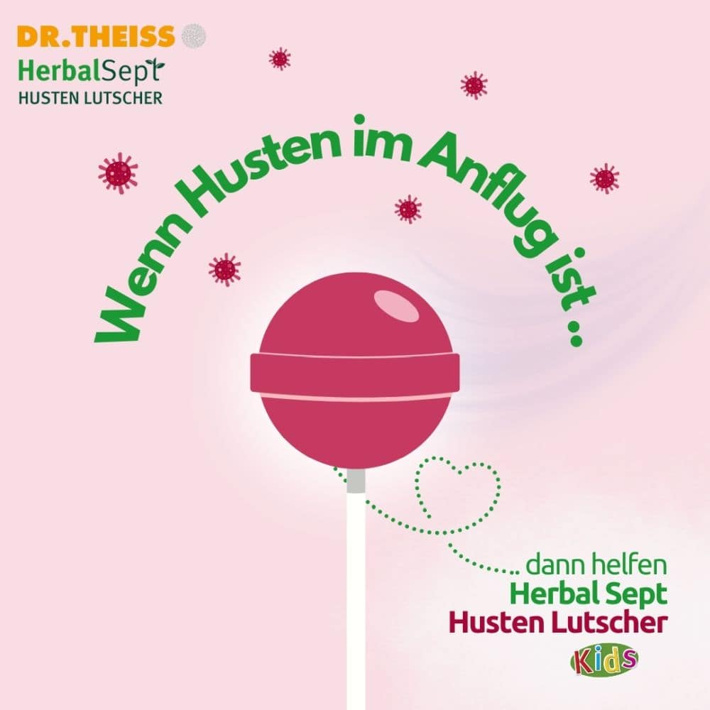 DR. THEISS HerbalSept HUSTEN LUTSCHER Kids 6 St Bonbons