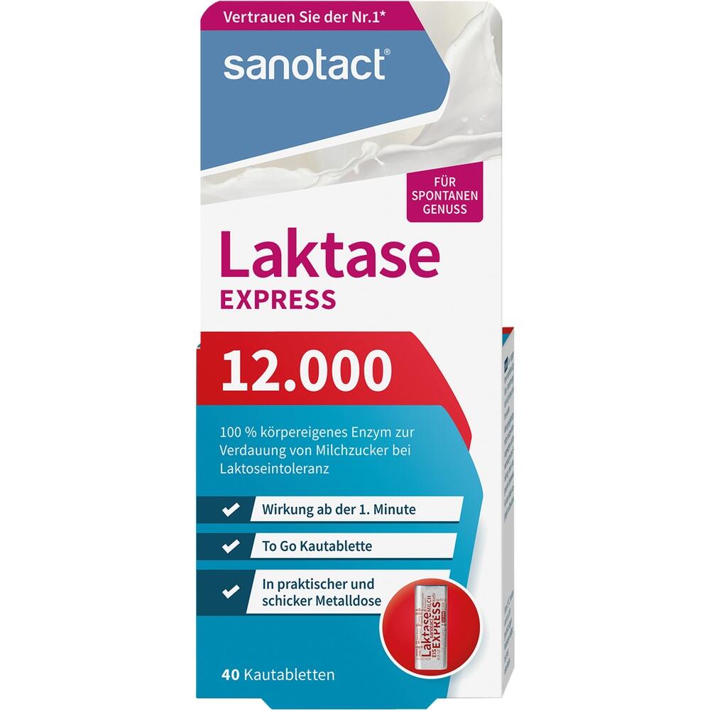 sanotact Laktase EXPRESS 12.000 40 St Kautabletten