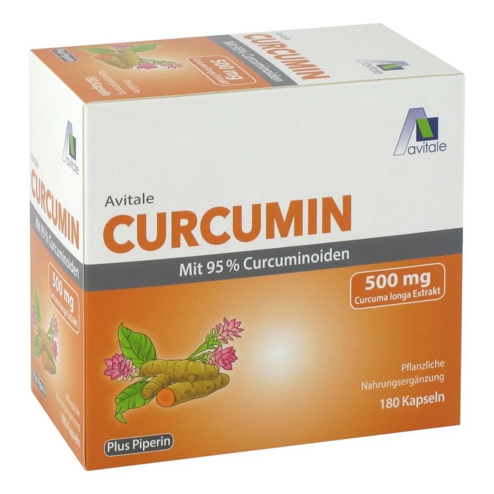 Avitale CURCUMIN 500 mg mit 95% Curcuminoiden  180 St Kapseln
