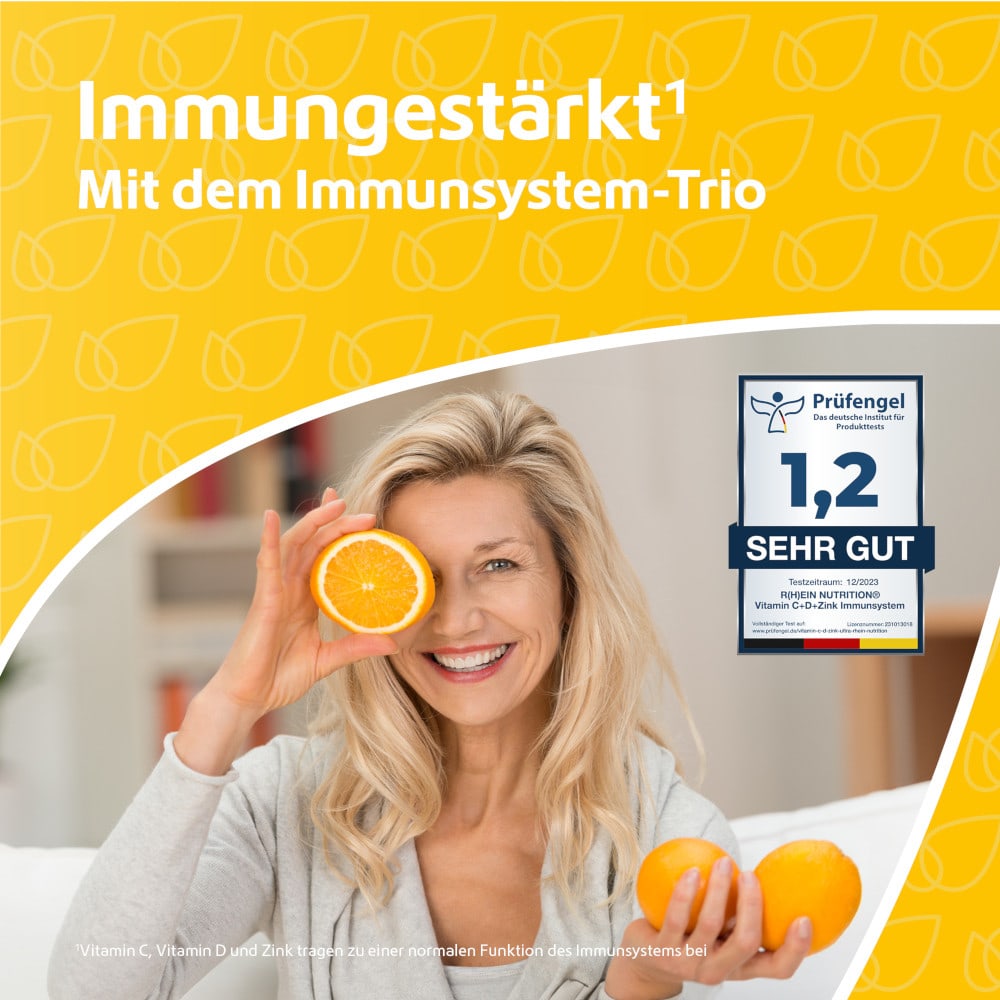 Vitamin C + Vitamin D + Zink Immunsystem Ultra 120 St Kapseln