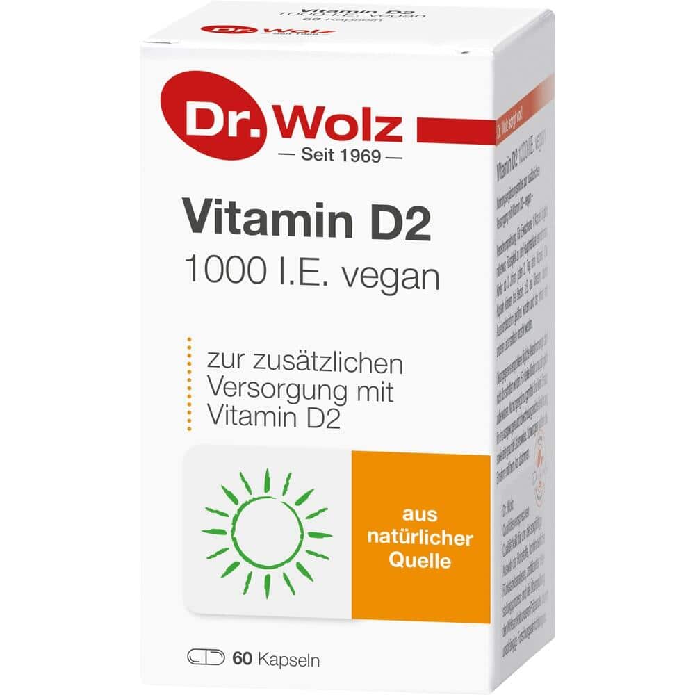 Dr. Wolz Vitamin D2 1000 I.E. vegan  60 St Kapseln
