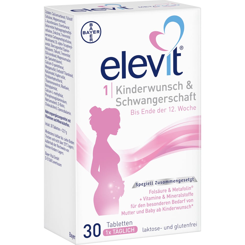 elevit 1 Kinderwunsch & Schwangerschaft 30 St Tabletten