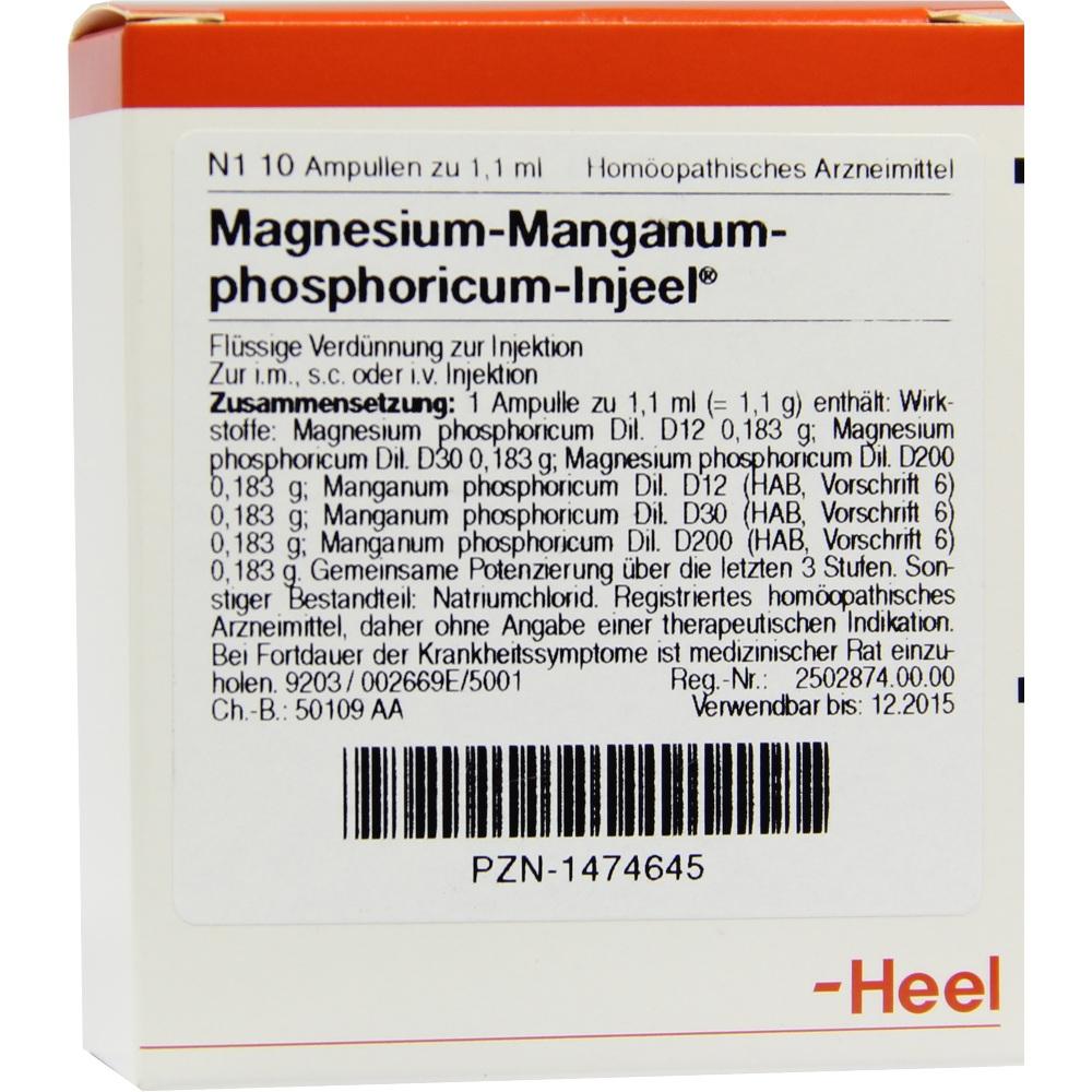 MAGNESIUM MANGANUM phosphoricum Injeel Ampullen 10 St Ampullen