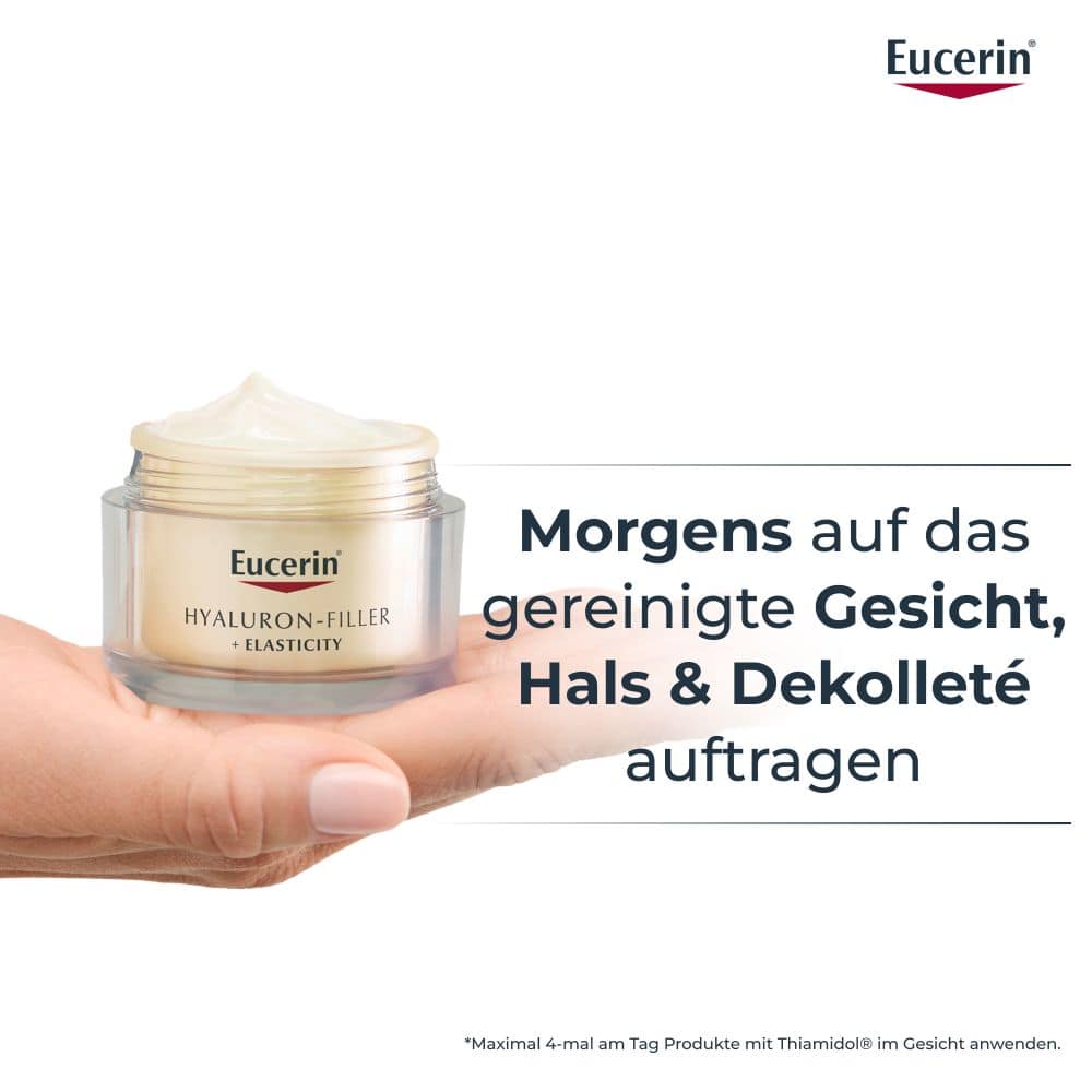 Eucerin HYALURON FILLER + ELASTICITY Anti Aging Tagespflege mit LSF 15  50 ml Creme