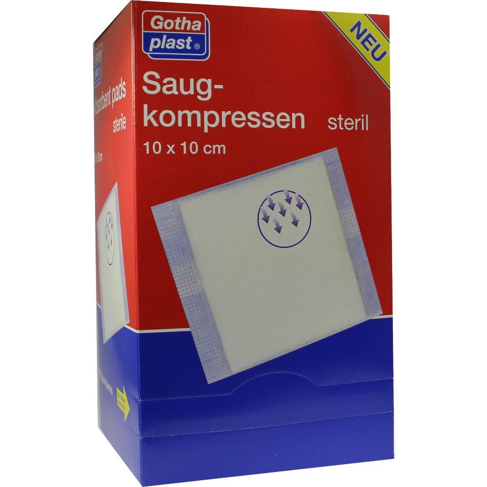 SAUGKOMPRESSEN 10x10 cm steril 50 St Kompressen