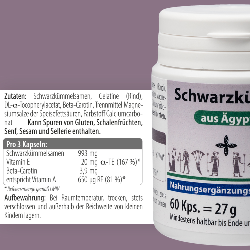 SCHWARZKÜMMEL KAPSELN 60 St Kapseln