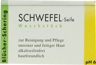 SCHWEFEL SEIFE Blücher Schering 100 g Seife