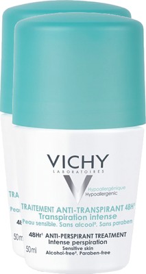 VICHY DEO Roll-on Anti Transpirant 48h Doppelpack 2X50 ml Stifte