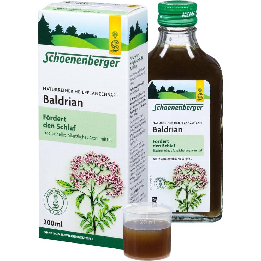 Schoenenberger Naturreiner Heilpflanzensaft Baldrian 200 ml Saft