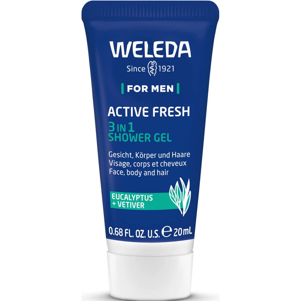 WELEDA FOR MEN ACTIVE FRESH 3 IN 1 SHOWER GEL 20 ml Duschgel