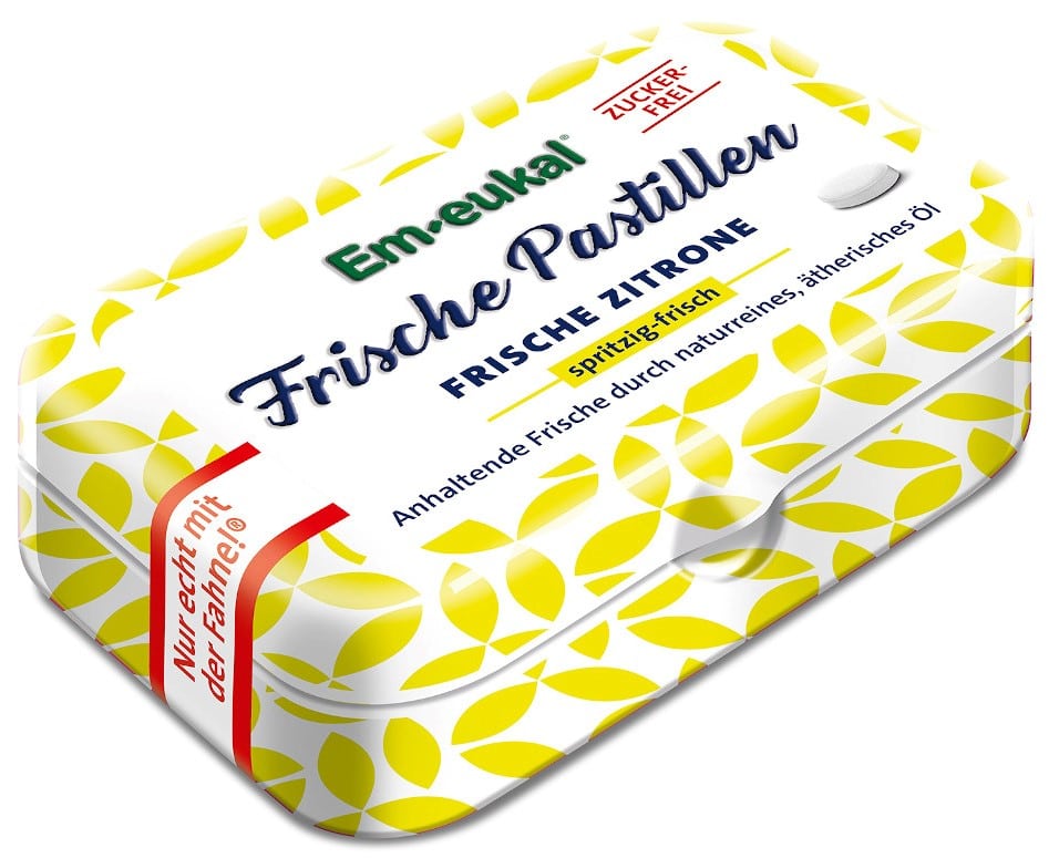 Em-eukal Frische Pastillen ZITRONE Zuckerfrei 20 g Pastillen