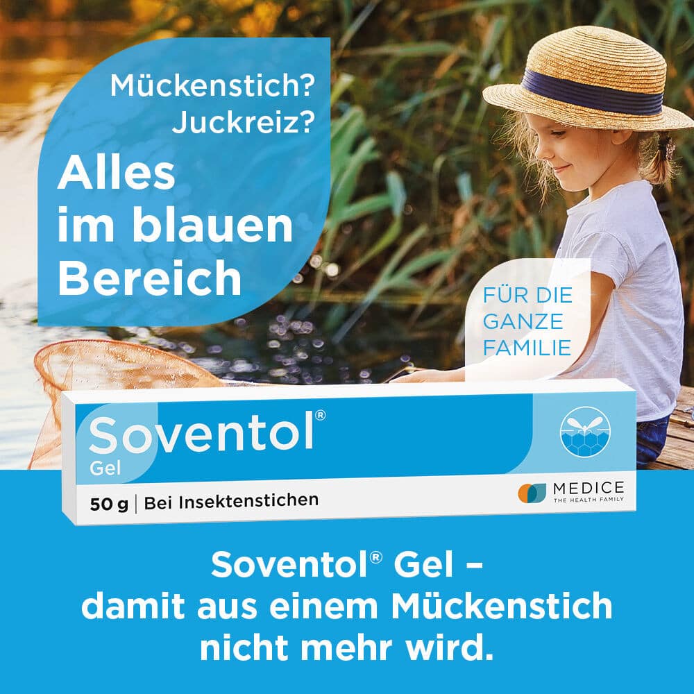 Soventol Gel bei Insektenstichen & Juckreiz auf der Haut 50 g Gel