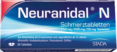 Neuranidal N Schmerztabletten 20 St Tabletten