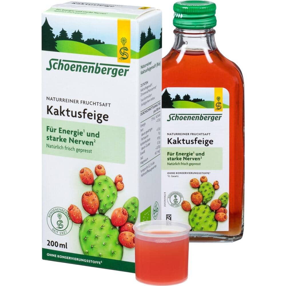Schoenenberger Naturreiner Fruchtsaft Kaktusfeige 200 ml Saft