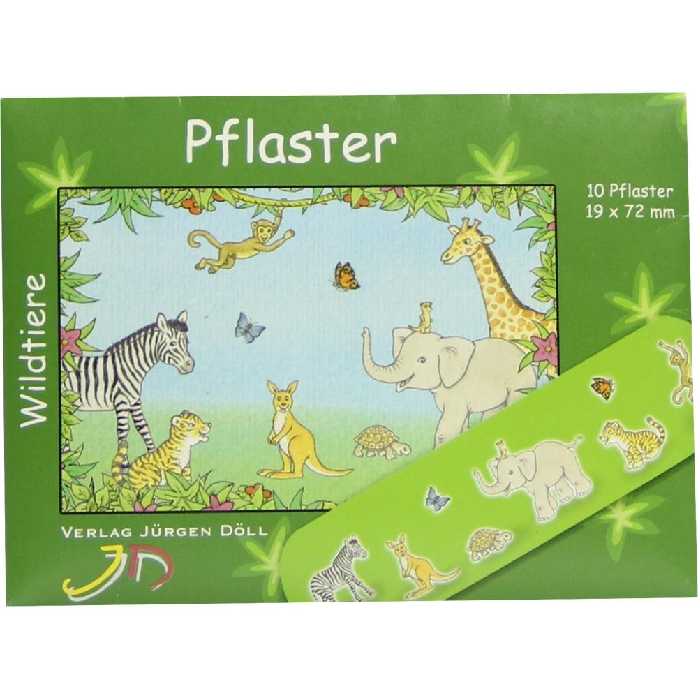 KINDERPFLASTER Wildtiere Briefchen 10 St Pflaster
