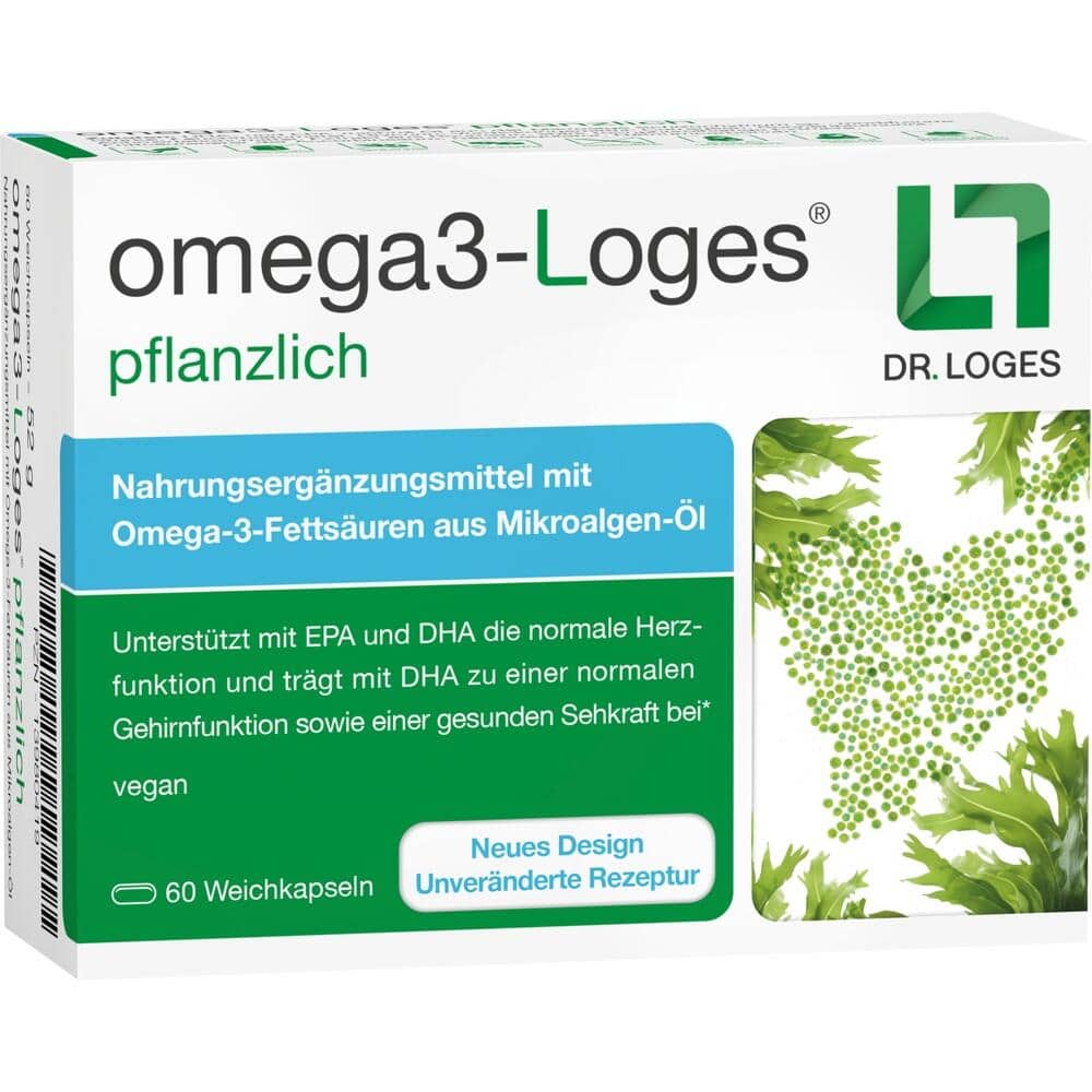 omega3-Loges pflanzlich 60 St Kapseln