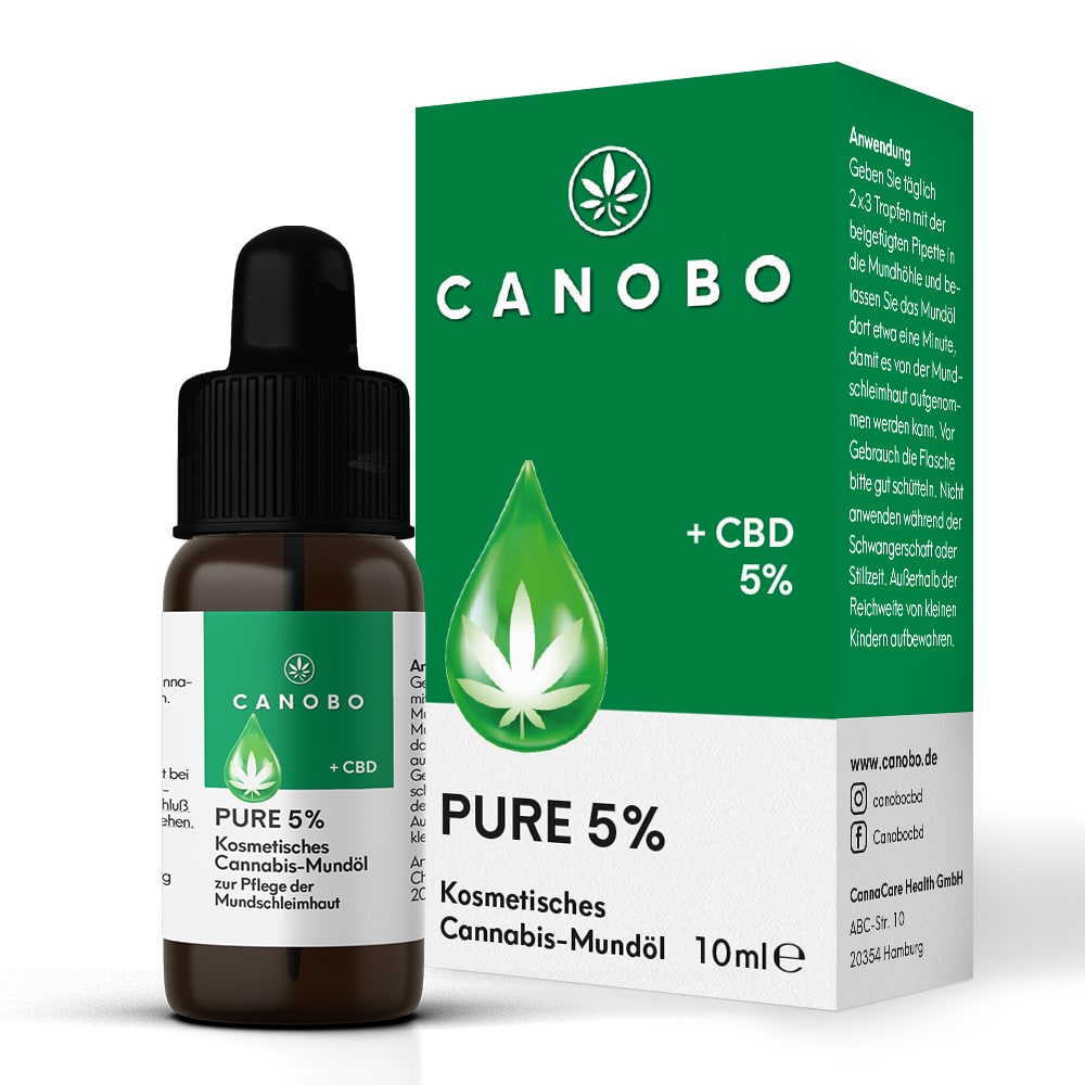 CANOBO PURE 5% CBD Kosmetisches Mundöl 10 ml Tropfen