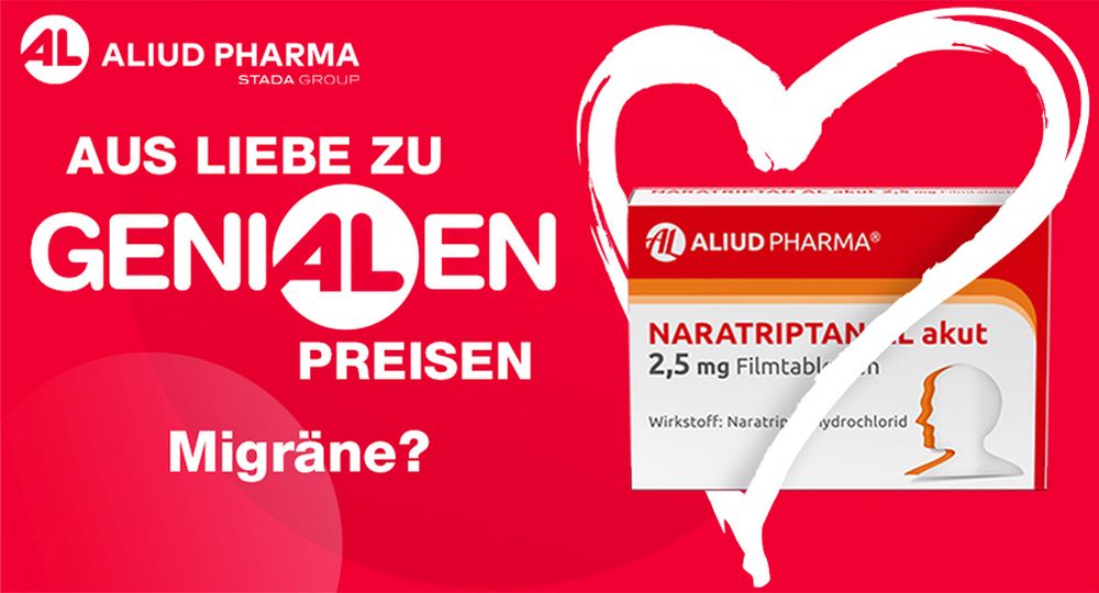 Naratriptan AL akut 2,5 mg Filmtabletten bei Migräne