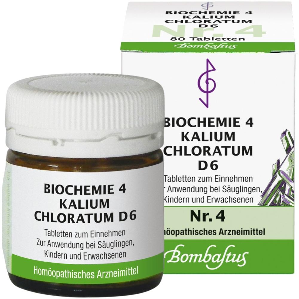 BIOCHEMIE 4 Kalium chloratum D 6 Tabletten 80 St Tabletten