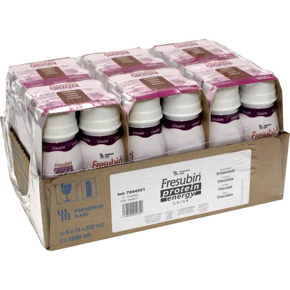 Fresubin Protein Energy DRINK Trinknahrung Schokolade 6X4X200 ml Lösung