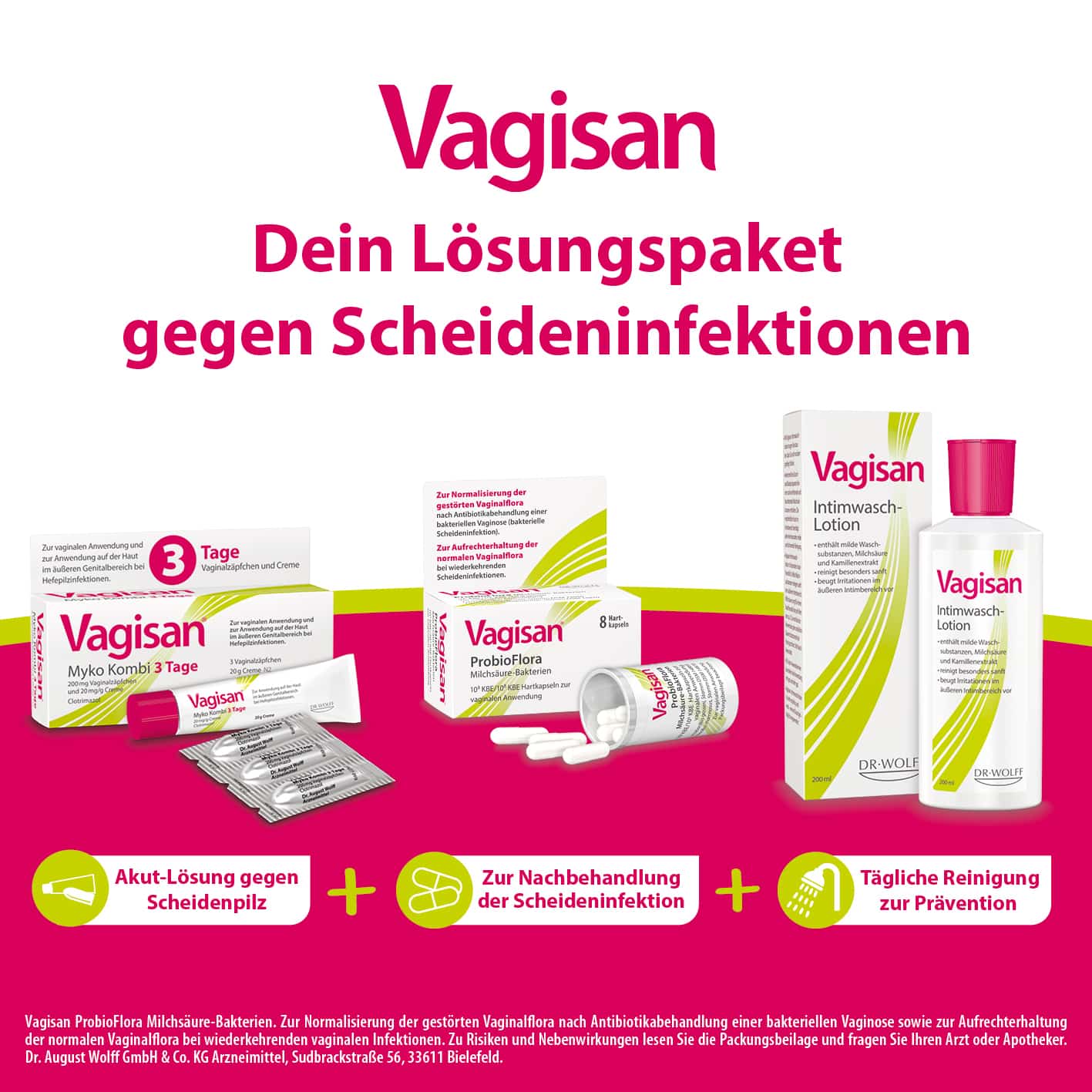 Vagisan Myko Kombi 3 Tage bei Scheidenpilz 1 Kombipackung