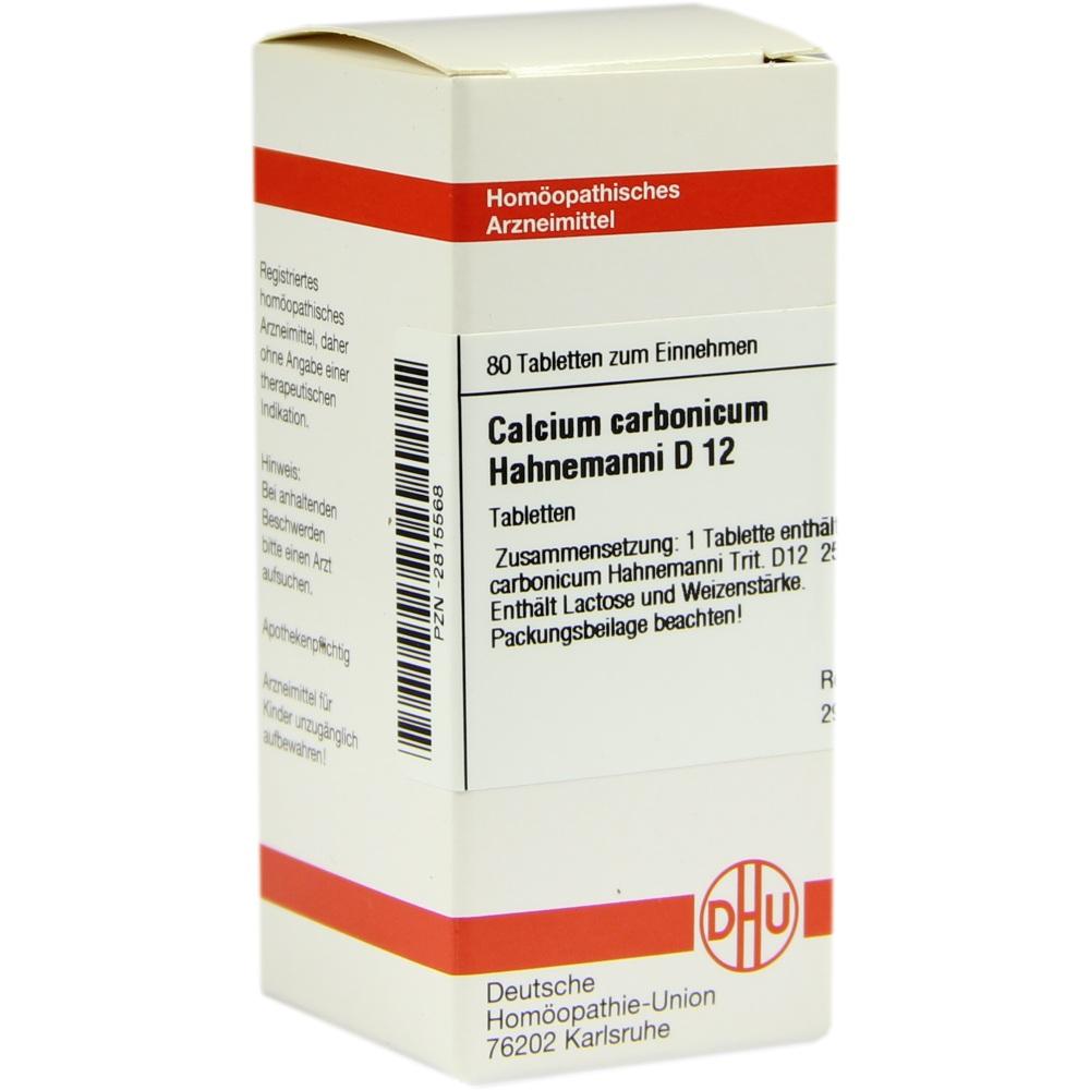 CALCIUM CARBONICUM Hahnemanni D 12 Tabletten 80 St Tabletten