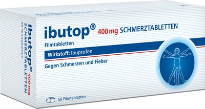 ibutop 400 mg bei Kopfschmerzen, Zahnschmerzen, Regelschmerzen und Fieber 50 St Filmtabletten
