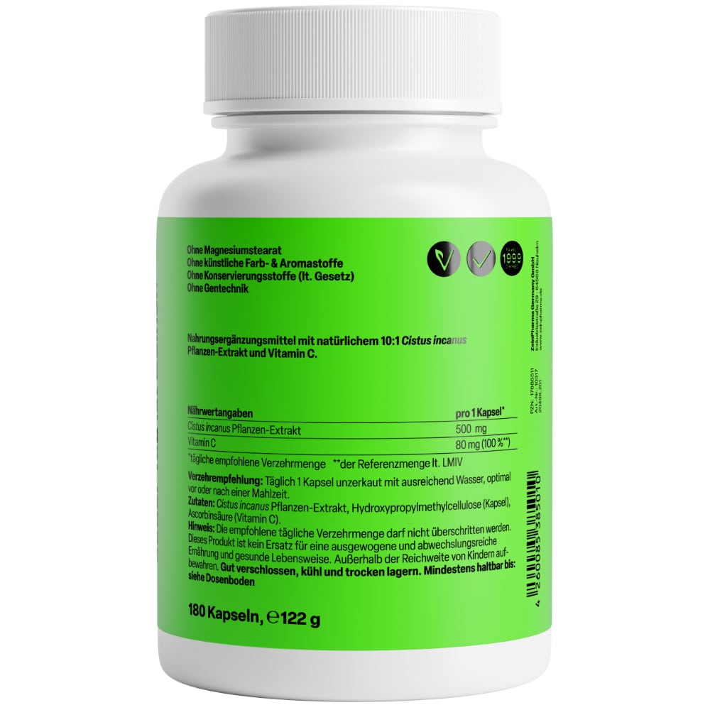 Zein Pharma Cistus + C - 500mg 180 St Kapseln