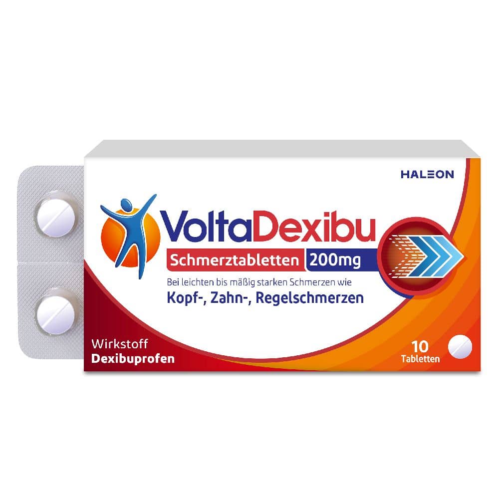 VoltaDexibu Schmerztabletten 200 mg 10 St Filmtabletten