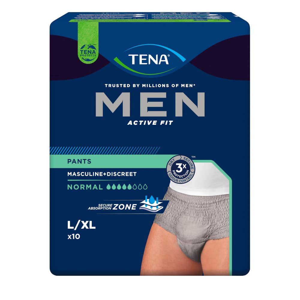 TENA MEN ACTIVE FIT PANTS NORMAL L/XL 10 St