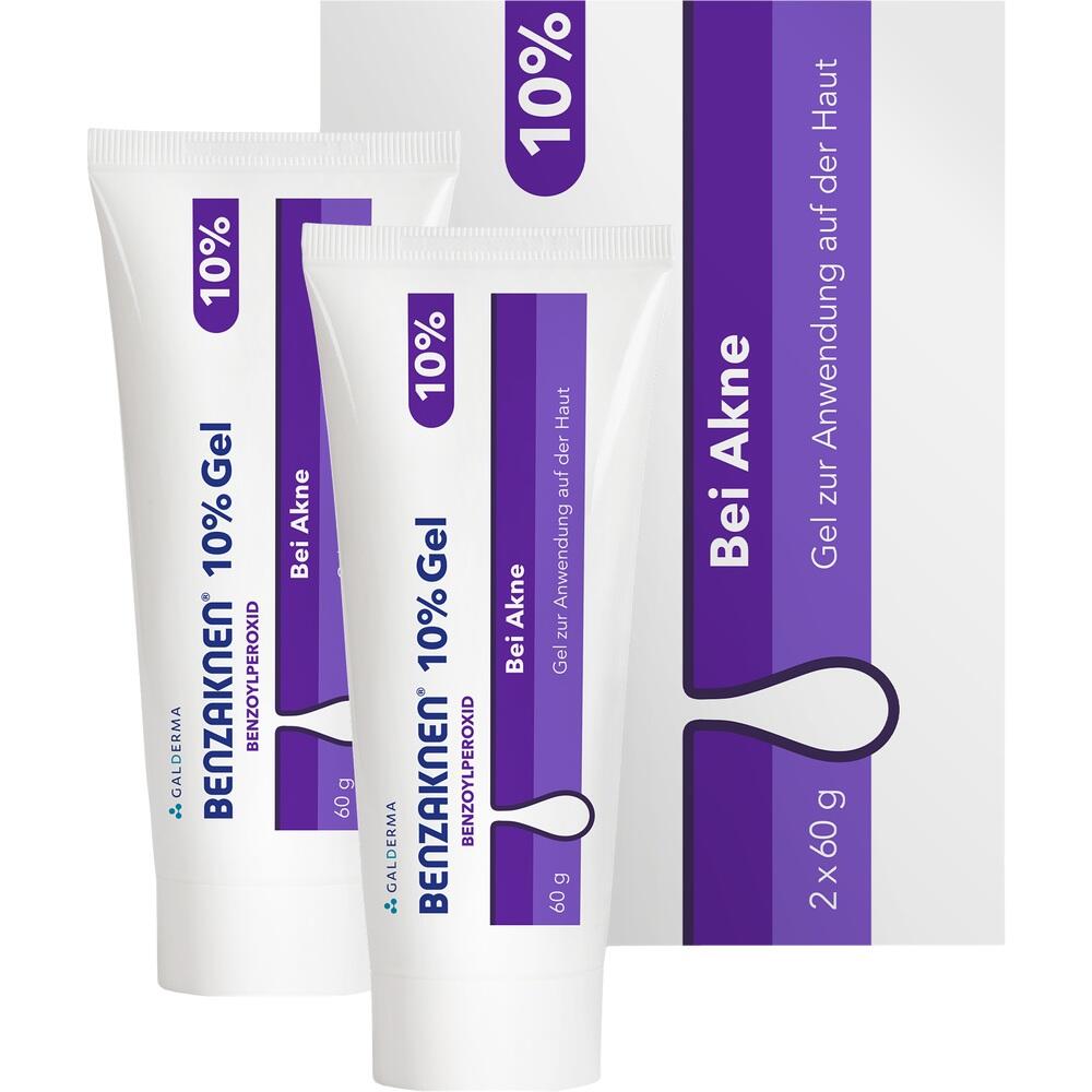 Benzaknen 10%  2X60 g Gel