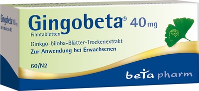 Thumbnail - Gingobeta 40mg 60 St Filmtabletten