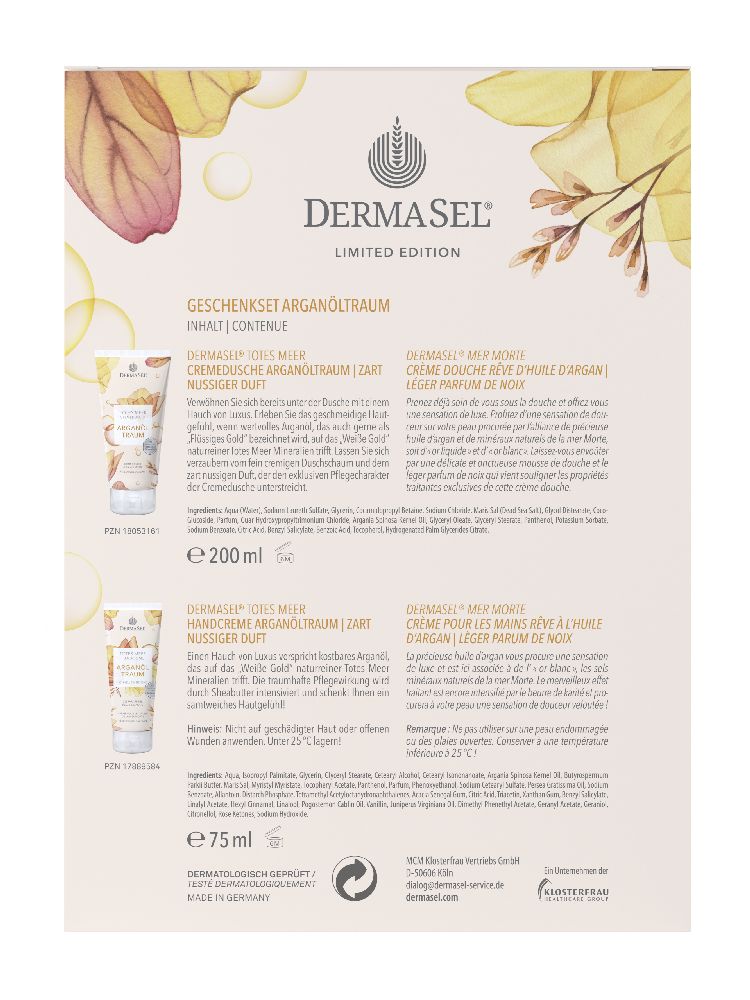 DERMASEL ARGANÖL TRAUM TOTES MEER GESCHENKSET 1 St