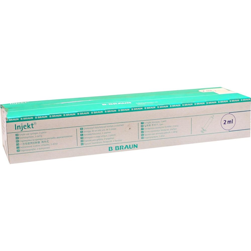 INJEKT Solo Spritze 2 ml LL zentrisch PVC-frei 100X2 ml Spritzen